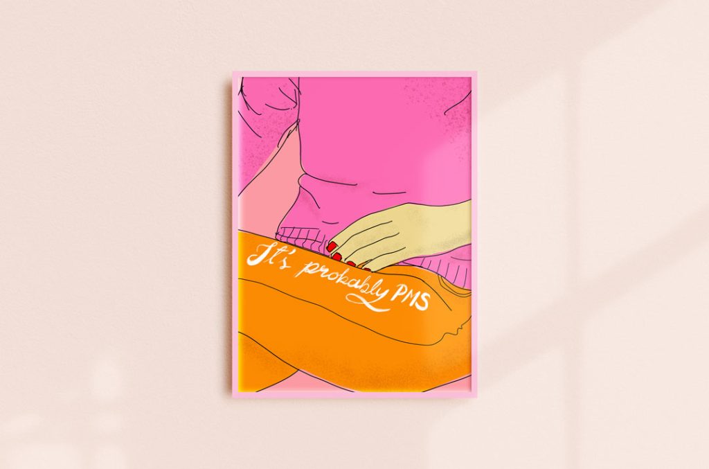 It's probably just PMS art print by HIYA CREATIVE.