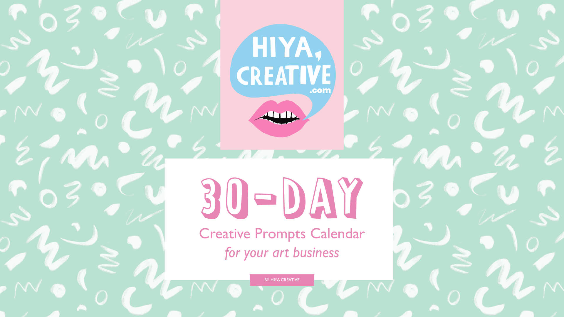 Free 30-Day Creative Prompts Calendar by HIYA CREATIVE