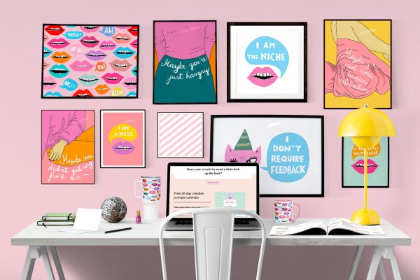 Inspirational art prints for artist and creatives by HIYA CREATIVE.